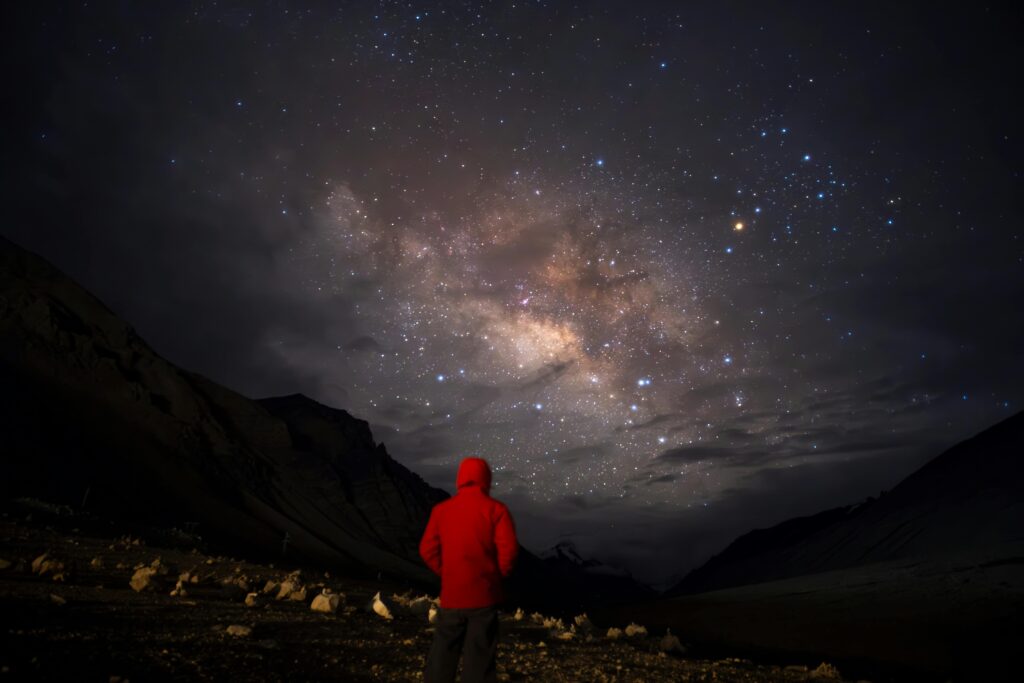 Stargazing in Hartola Uttarakhand under Milky Way sky