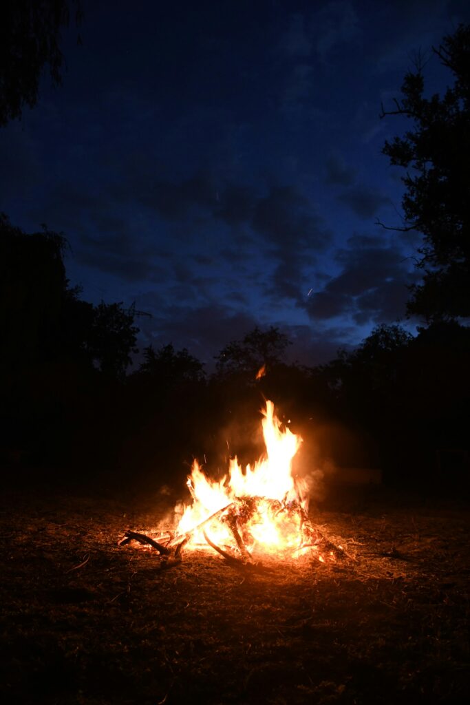 Bonfire and stargazing experience in Hartola mountains
