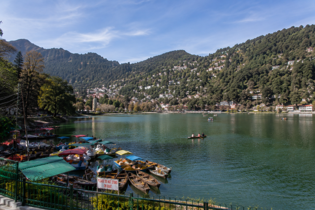 Peaceful Bhimtal lake stop during Kumaon road trip
