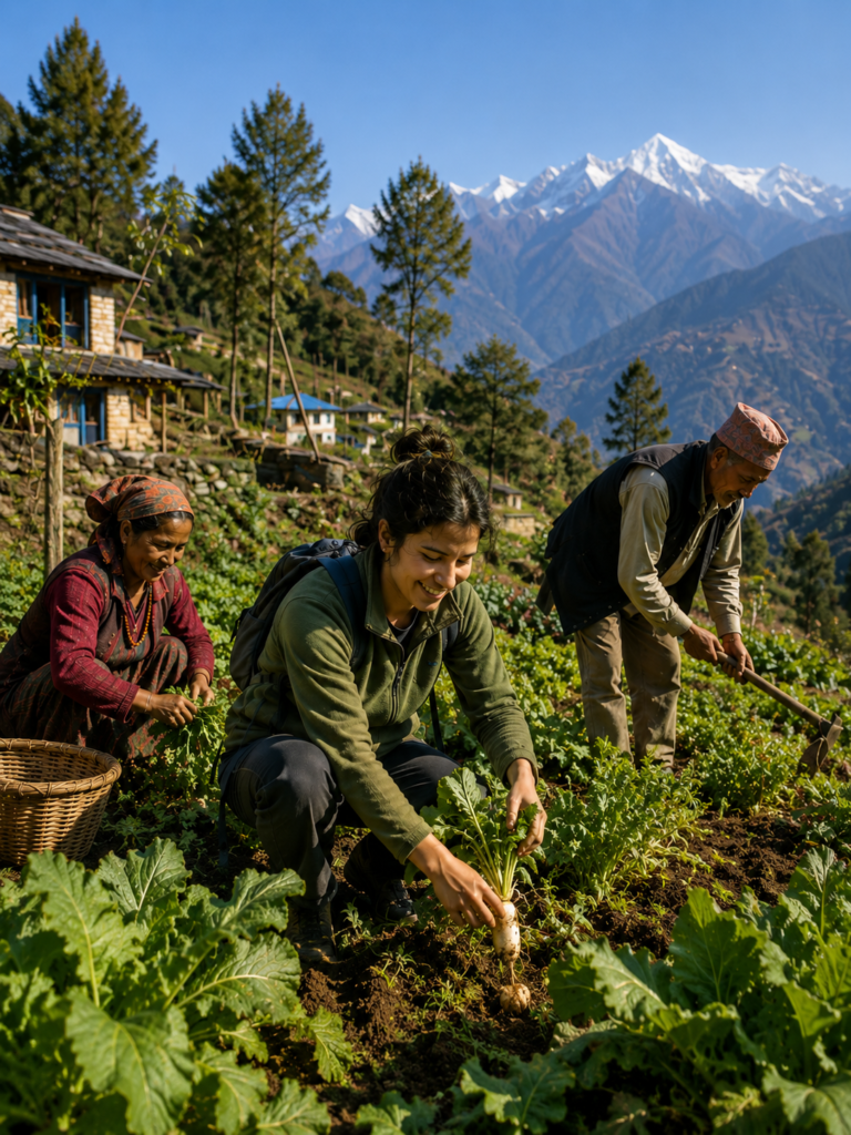 Organic farming and sustainable tourism in India