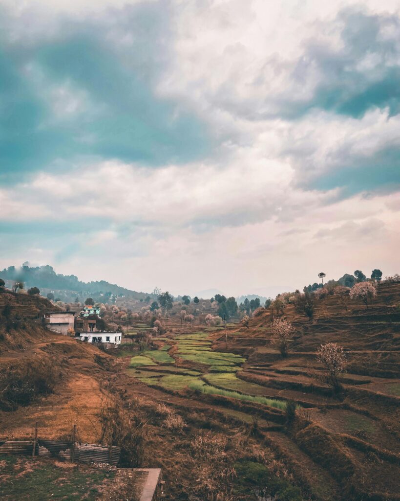 Traditional mountain village showcasing the spiritual energy of the Kumaon Hills